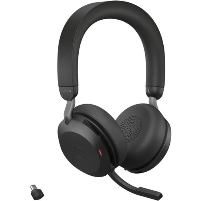 Jabra Evolve2 75 Wireless Headset - Stereo - Bluetooth - Noise Cancelling - 36 Hours Battery