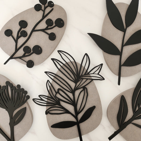 Wall Art - Floral Pebble Pohutukawa Flower (25.1cm)