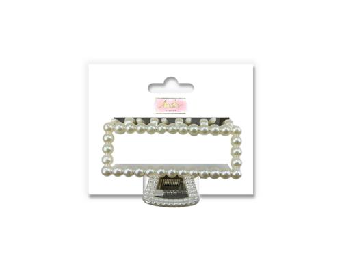 Amelia Pearl Deco Square Hair Claw 7.5cm - Pack of 12