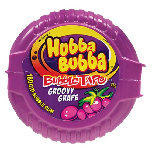 Hubba Bubba Tape Grape 56g - Pack of 12