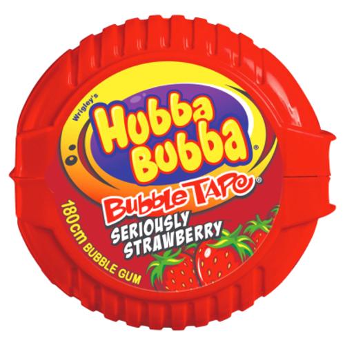 Hubba Bubba Tape Strawberry 56g - Pack of 12