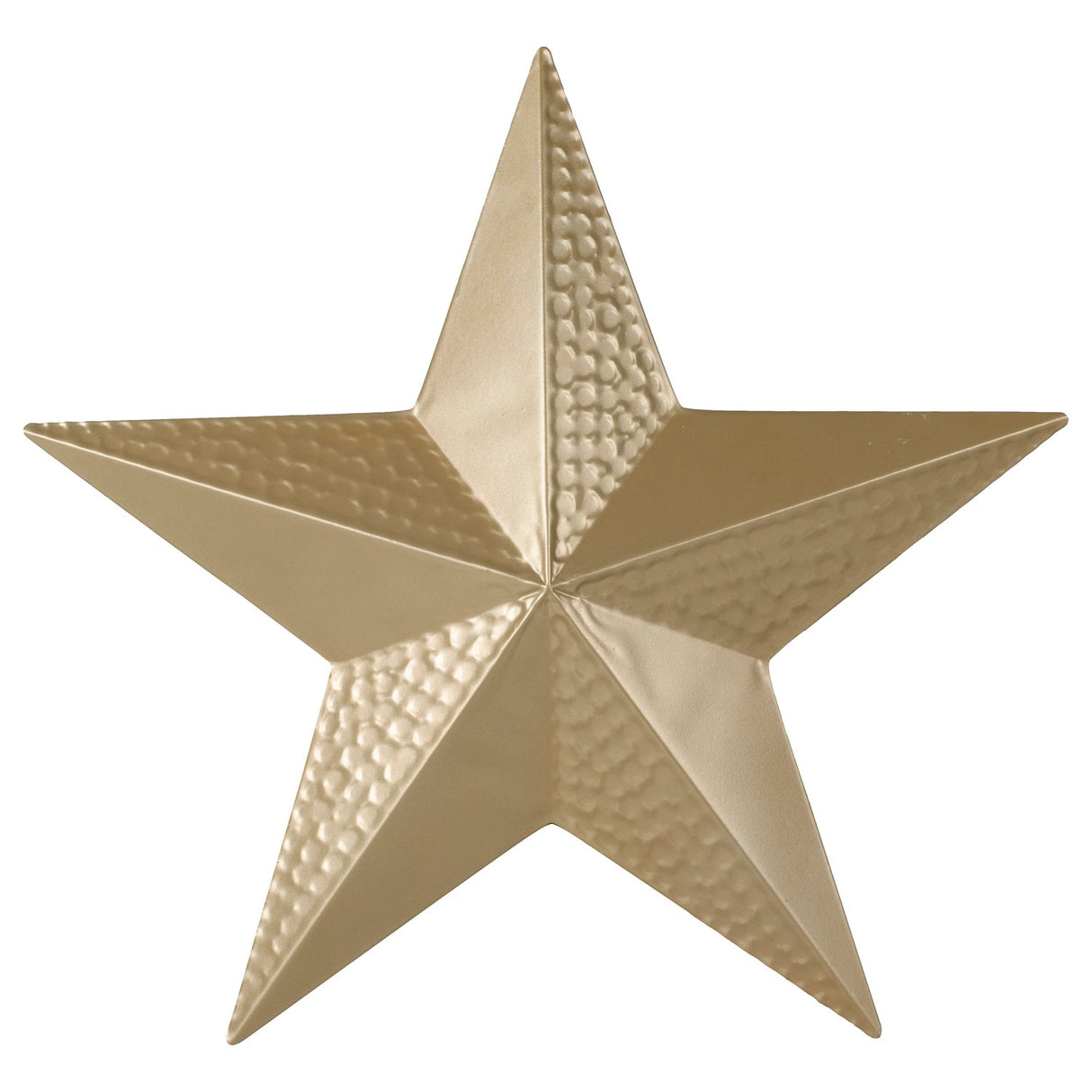 Christmas Decoration - Velvet Luxe Hammered Metal Gold Star