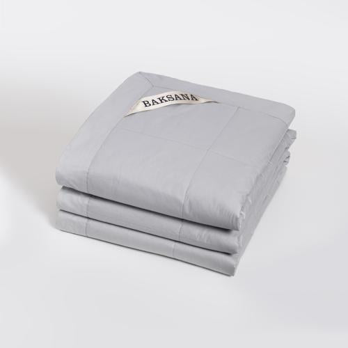 Baksana - Luxury Espresso Coverlet - 30/70 - Silver - King / Super King