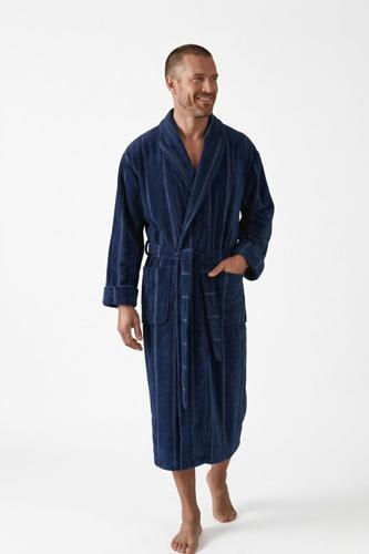 Baksana - Topstitch Robe - Navy L/XL