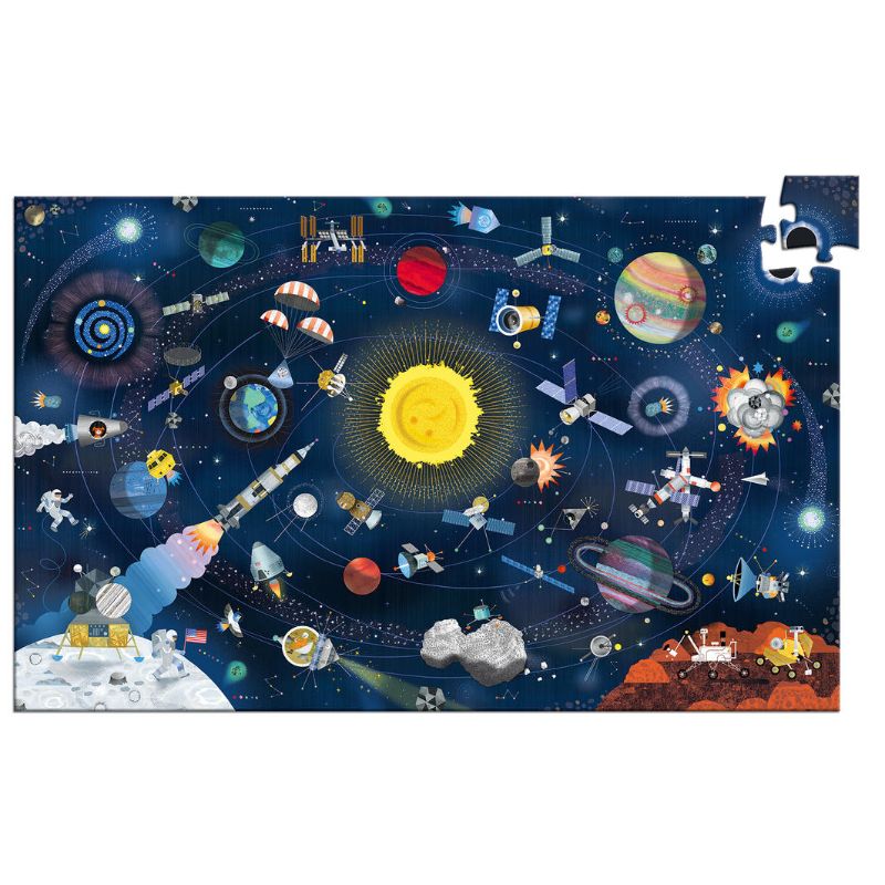 Puzzle - The space + Booklet (200pcs) - Djeco