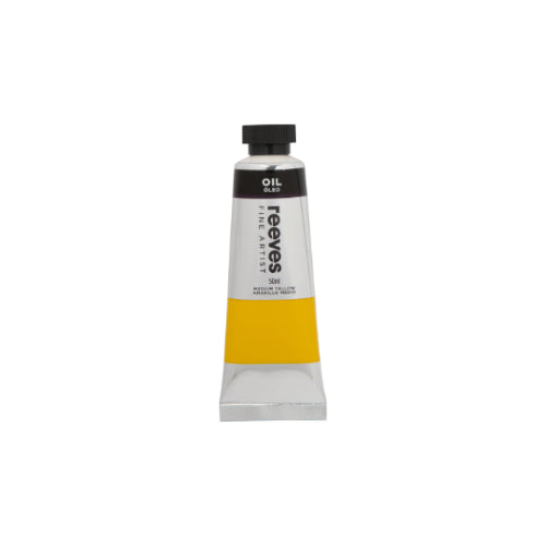 Reeves Fine Artists Oil 50ml Medium Yellow