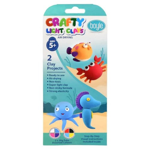 Boyle Crafty Clays Kit DIY Project Under The Sea 2 X 30g
