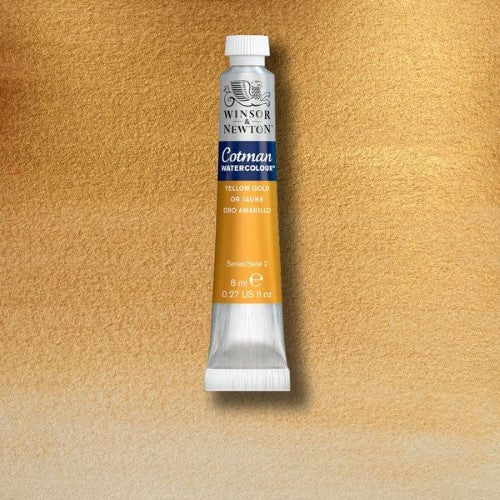 Winsor & Newton Cotman Watercolour 8ml Yellow Gold