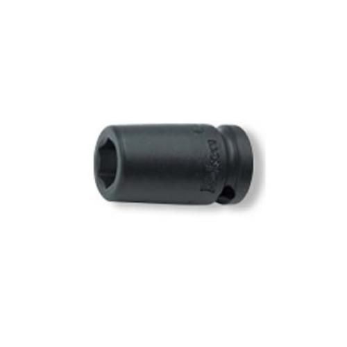 Koken 12400M 1/4" drive 12mm impact socket, crafted from durable chrome molybdenum for heavy-duty applications.