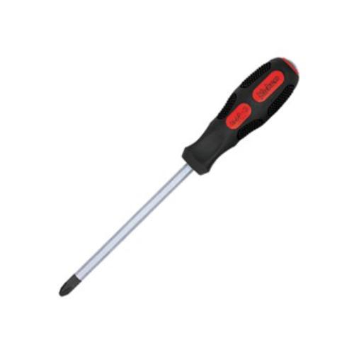 Koken 166P Heavy Duty Phillips #2 Screwdriver, 100mm blade, anti-slip handle, ideal for precise and durable tasks.