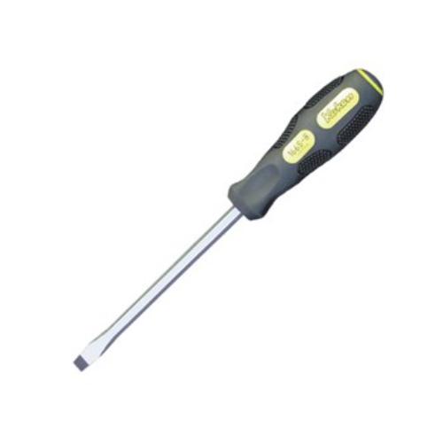 Koken 166S Heavy Duty Flat Screwdriver with 6mm blade, 100mm length, ergonomic anti-slip handle for precise control.