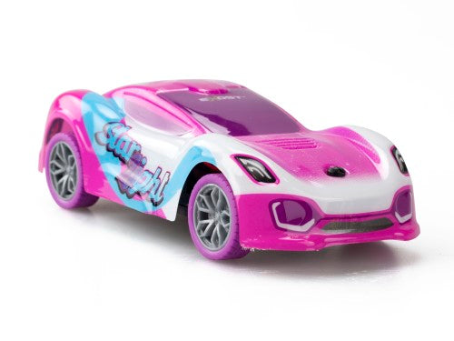 SILVERLIT EXOST STAR LIGHT remote control car featuring a galaxy design, 2.4GHz control, and high-speed performance.