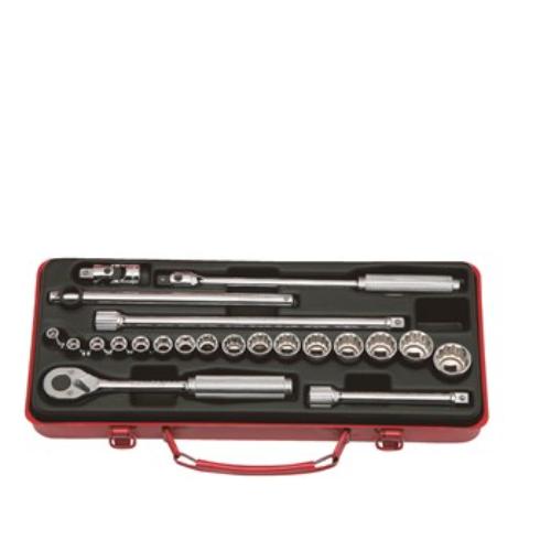 Koken 3210M Socket Set 6 & 12pt 22pc 3/8"Dr 6pt 6-12mm & 12pt 13-22mm