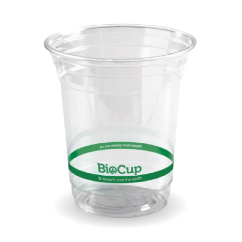 Cup Bioplastic 420ml Clear (97dia x 108mm H) - Biopak - 50PC
