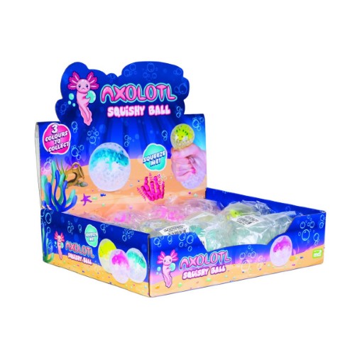 Axolotl Squishy Ball (Set of 12 Assorted)