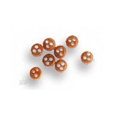 Pack of 10 durable 2.5mm wooden ship Dead Eye fittings for authentic rigging in model shipbuilding.