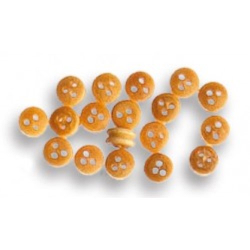 Pack of 18 wooden dead eyes, 3.5mm, perfect for realistic ship rigging and model building projects.