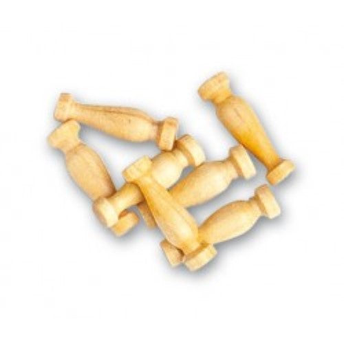 Pack of 20 14mm wooden double column fittings for model shipbuilding, ensuring precision and aesthetic appeal.
