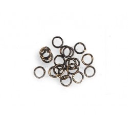 Pack of 100 brass rings, 2mm diameter, ideal for wooden ship models and various craft projects.