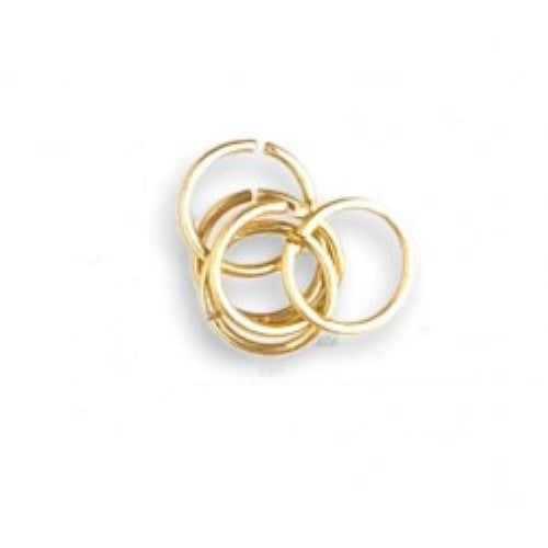 Pack of 50 robust 7mm brass rings for enhancing wooden ship model fitting and rigging projects.