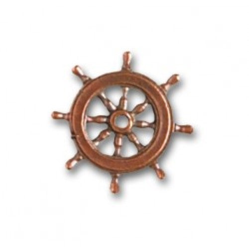 Metal steering wheels for wooden ship models, 20mm, pack of 2, enhancing detail and durability.