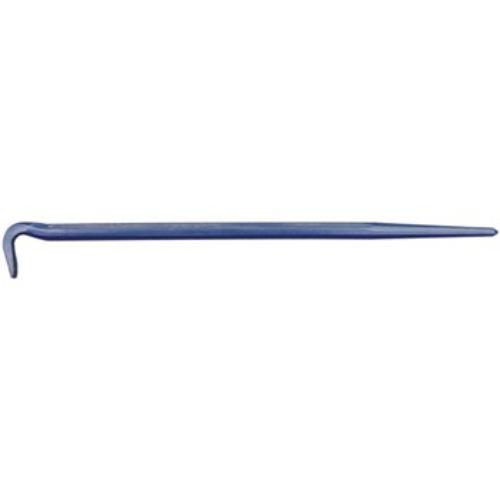 Ozar Rolling Head Bar: High carbon alloy steel pry bar with tapered end for alignment and 90-degree angle for leverage.
