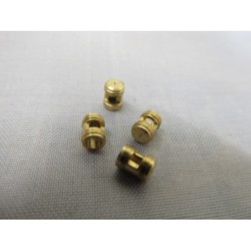 Pack of 4 light wooden ship fittings, 4x6mm, perfect for enhancing model sailing projects with detail and craftsmanship.