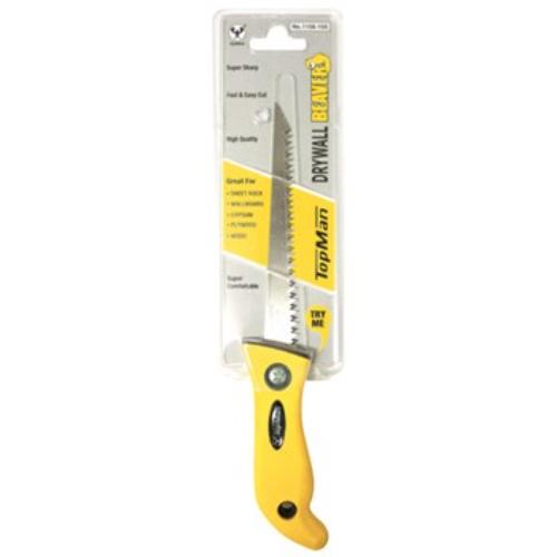 Topman 1156-B15 150mm blade for drywall saw, designed for precise cuts in drywall and wood with high carbon steel durability.