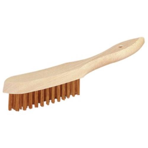 Jaz Hand Brush with stainless steel bristles, 290mm long, ideal for rust removal and paint stripping in tight spaces.