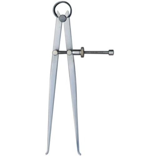 Ozar Inside Caliper 200mm in polished steel, designed for precise measurements in woodworking and engineering applications.