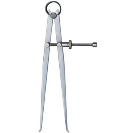 Ozar Inside Caliper 200mm in polished steel, designed for precise measurements in woodworking and engineering applications.