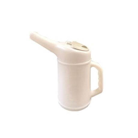 Worldwide 2001 Oil Can Pourer, 1 litre plastic container with ergonomic design for precise, mess-free dispensing.
