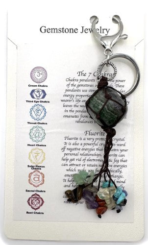 Chakra Keyring - Fluorite (Set of 6)
