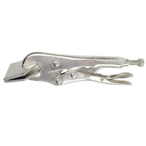 Upgrade 1205 Sheet Metal Clamp 200mm with quick-release lever and durable steel jaws, perfect for metal fabrication tasks.