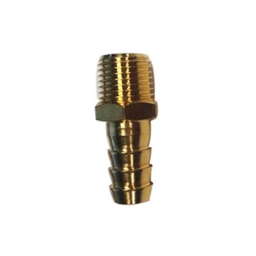 AmPro Air Hose Connector with 3/8" hose tail and 1/4" BSP male fitting, includes 2 corrosion-resistant brass connectors.