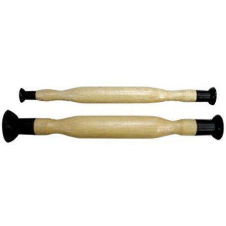 AmPro Valve Suction Cup Set with hardwood handles, suitable for lapping tasks, accommodating various valve sizes.