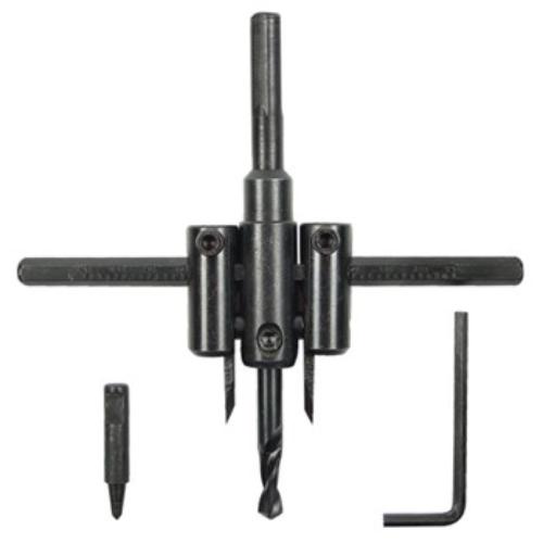 Rex-Plus Adjustable Circle Hole Cutter for precise 30-120mm cuts in various materials, perfect for DIY and renovations.