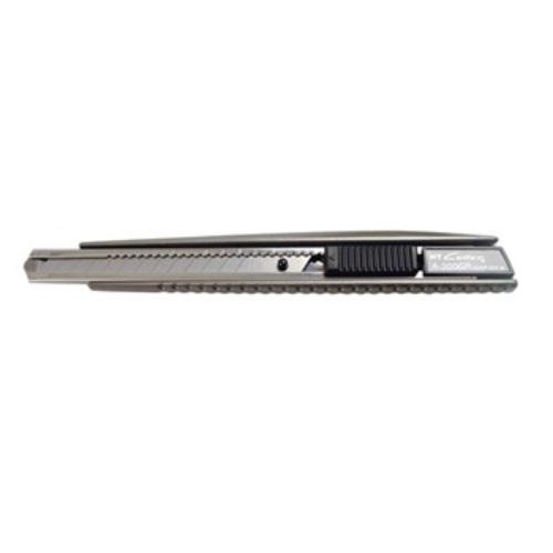 NTCutter A-300GRP 9mm Snap-Off Cutter with auto lock, aluminum body, rubber grip for precision cutting.