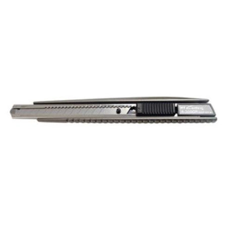 NTCutter A-300GRP 9mm Snap-Off Cutter with auto lock, aluminum body, rubber grip for precision cutting.