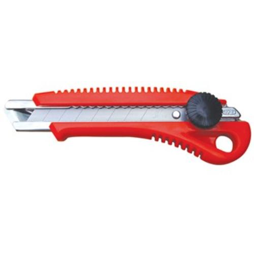 NT Cutter L-550P snap-off cutter with 18mm blade, ergonomic grip, and secure locking mechanism for precise cutting.