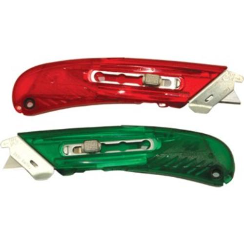 PHC S4R Safety Cutter for right-handed users with a blunt tip, ergonomic design, and built-in blade guard for safety.