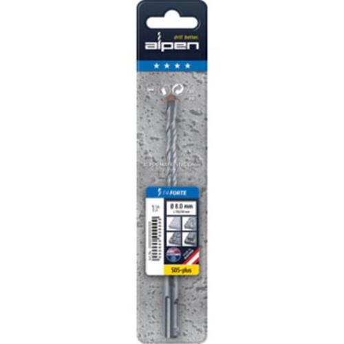 Alpen Series 817 SDS Plus 2 Flute Masonary Drill in Plastic Wallet,L160/100,Ĺ 6
