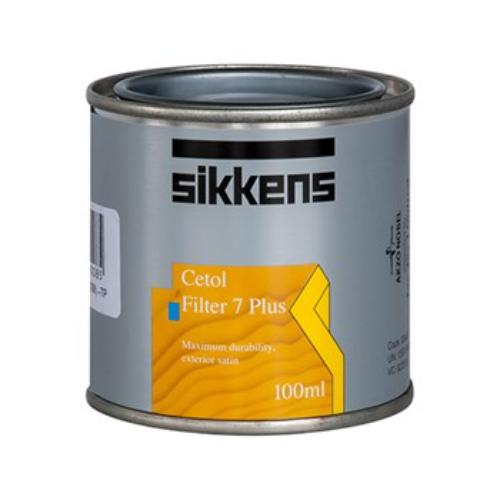 Sikkens Filter 7 Plus Teak Test Pot for durable woodstain, enhancing teak's beauty with UV protection and moisture resistance.