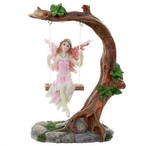 Figurine - Flower Fairy Swing (14cm)