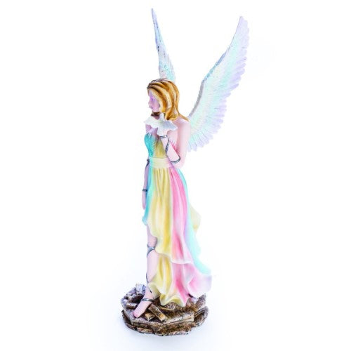 Figurine - Large Rainbow Angel with Dove (60cm)