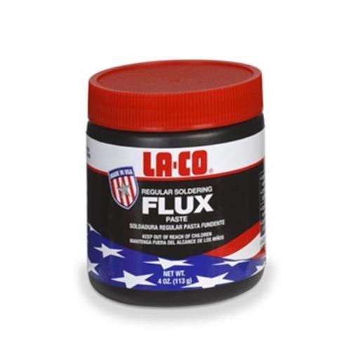 LA-CO Regular Solder Flux 56g tube, ideal for copper soldering, offers strong bonds and water-soluble cleaning for efficient soldering.