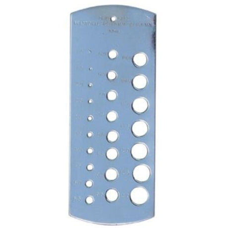 Ozar Drill Gauge for precise measurement of drill bits from 1mm to 13mm, ensuring accuracy and durability in projects.