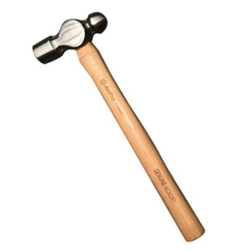 AmPro Ballpein Hammer 225g with wooden handle, ideal for precision metal and woodwork, offering comfort and durability.