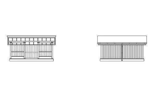 South Eastern Railway platform shelter model, designed for weather protection at train stations.