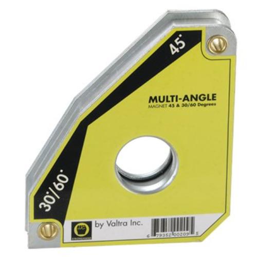 Strong Hand Standard Magnet Square for precise welding at 30°, 45°, 60°, and 90° angles, with 40kg pull force.